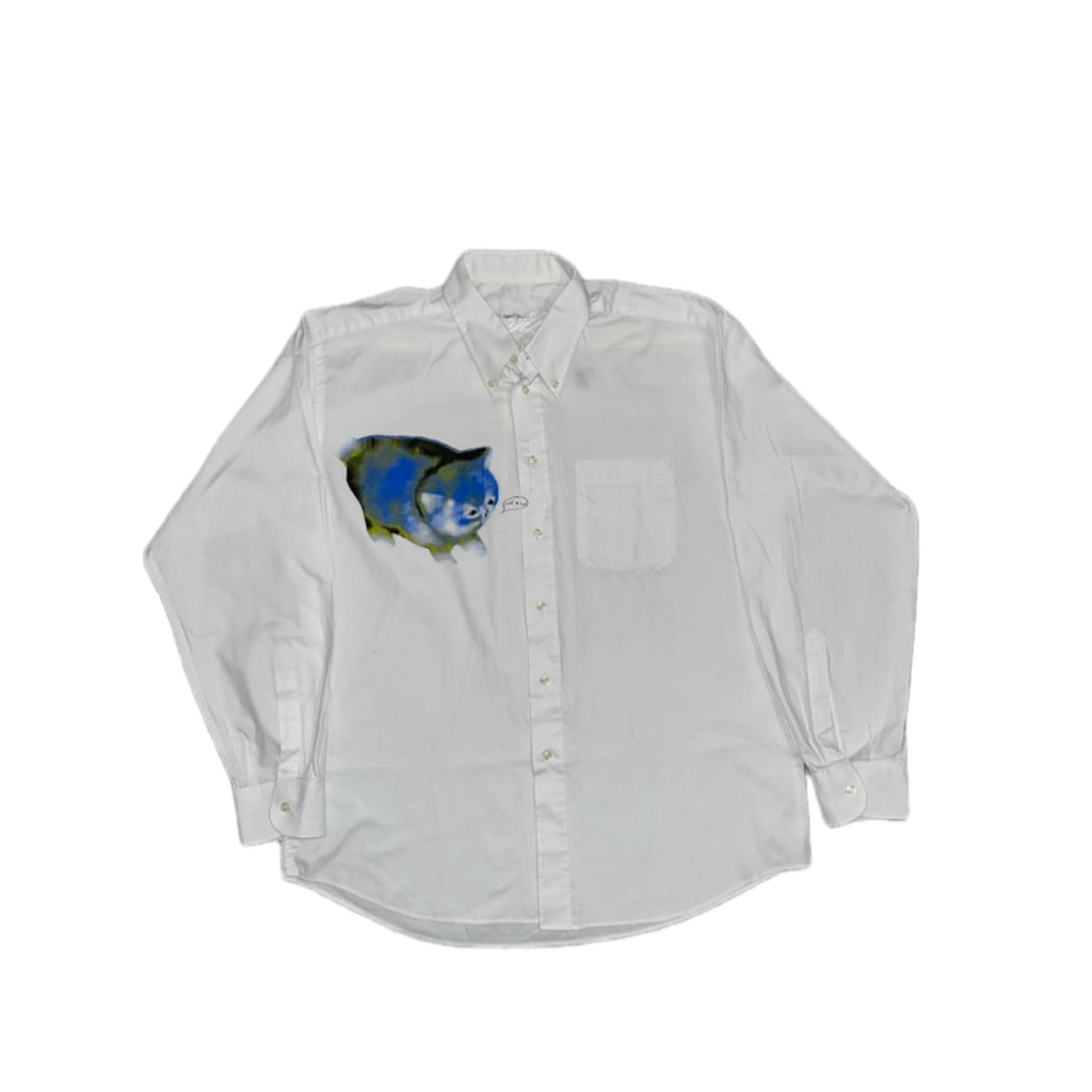 felicijax x pati.sgc1ub, chubby awkward cat screen print shirt