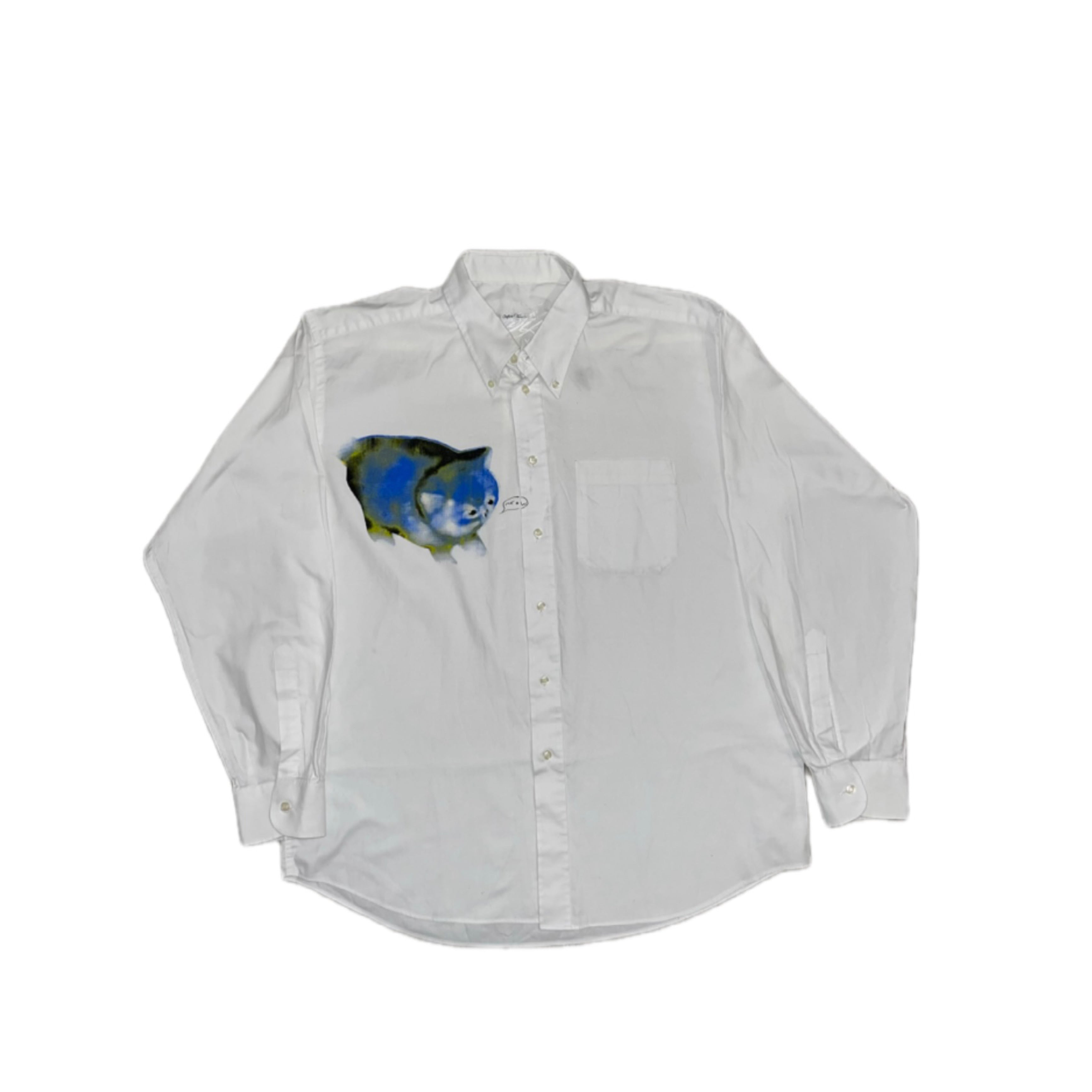 felicijax x pati.sgc1ub, chubby awkward cat screen print shirt