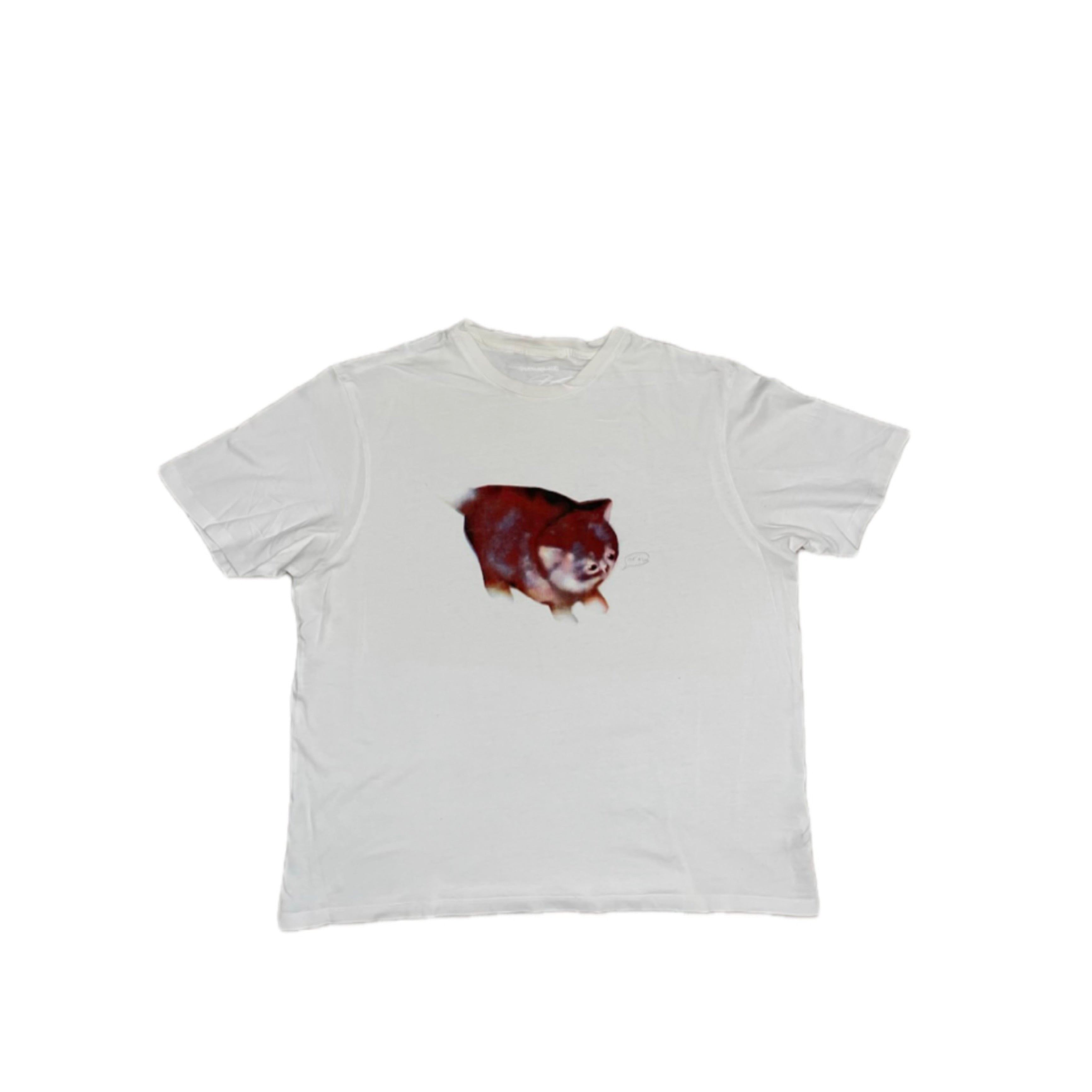 felicijax x pati.sgc1ub, chubby awkward cat screen print T Shirt