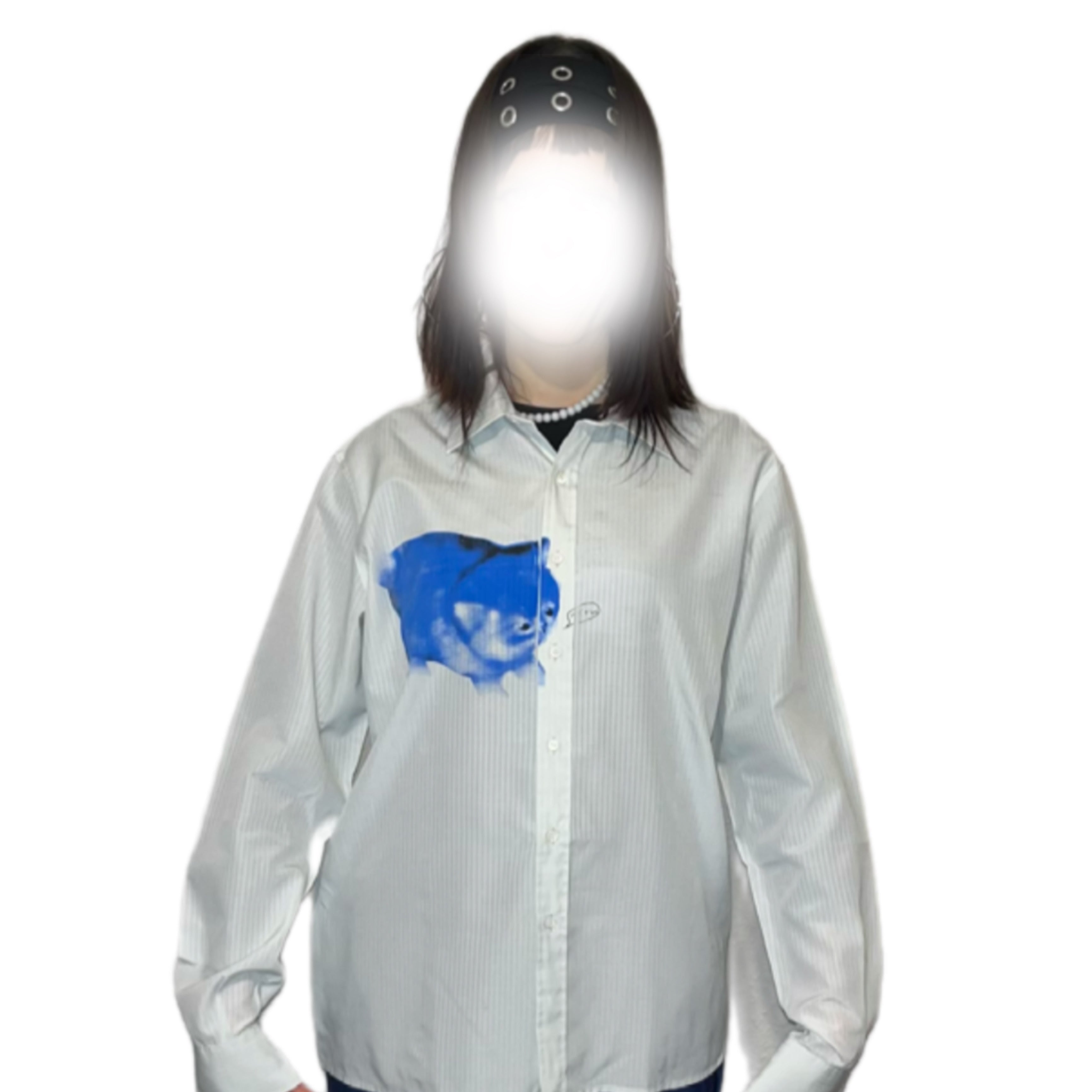 felicijax x pati.sgc1ub, chubby awkward cat screen print shirt